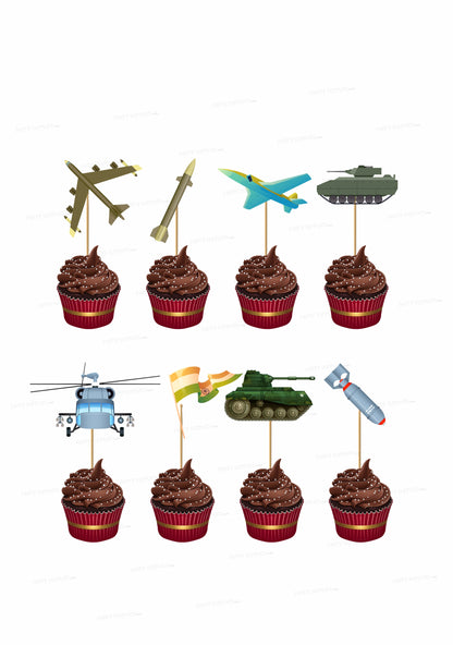 PSI  Military Theme Customized Cup Cake Topper