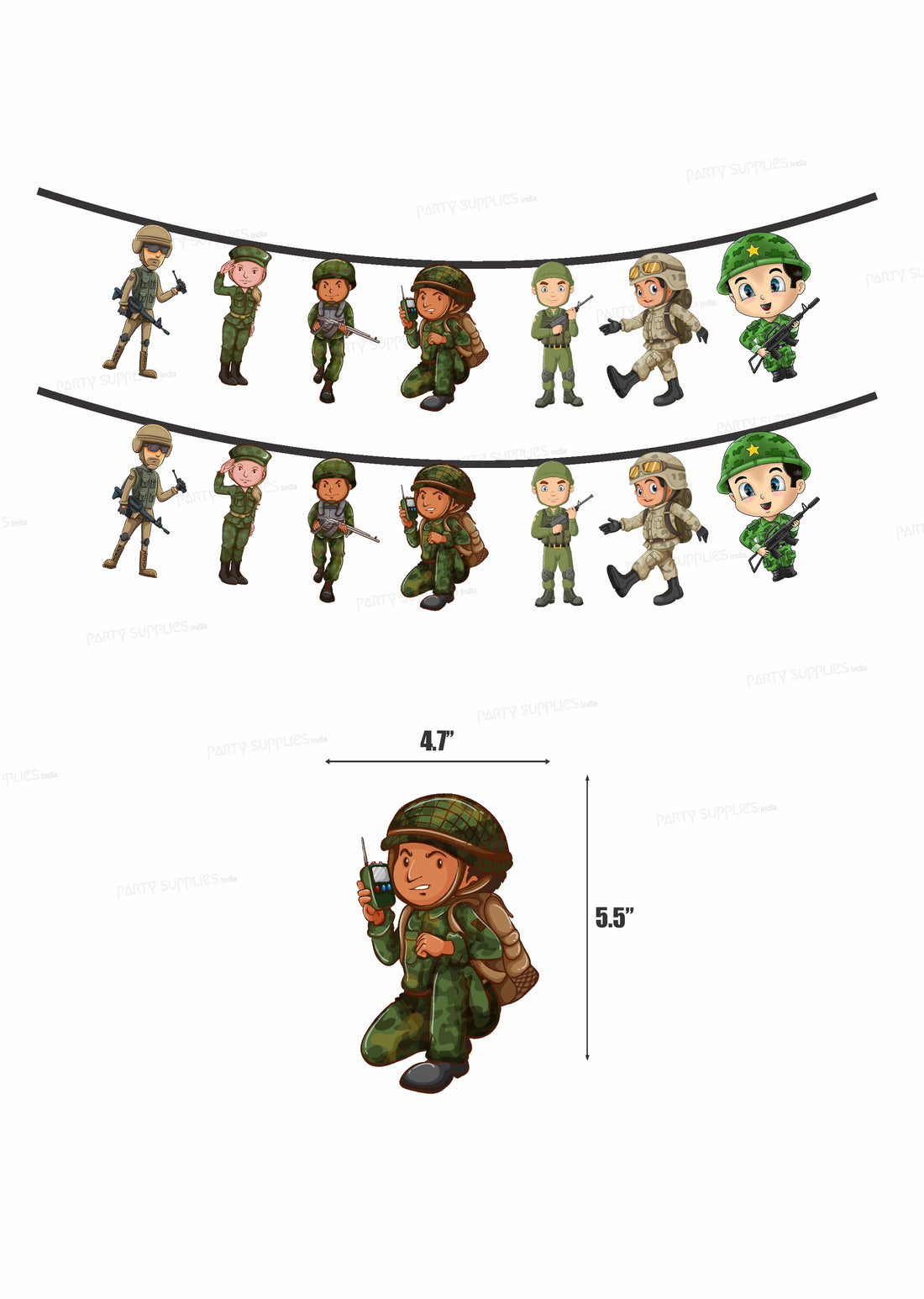 PSI  Military Theme Hanging