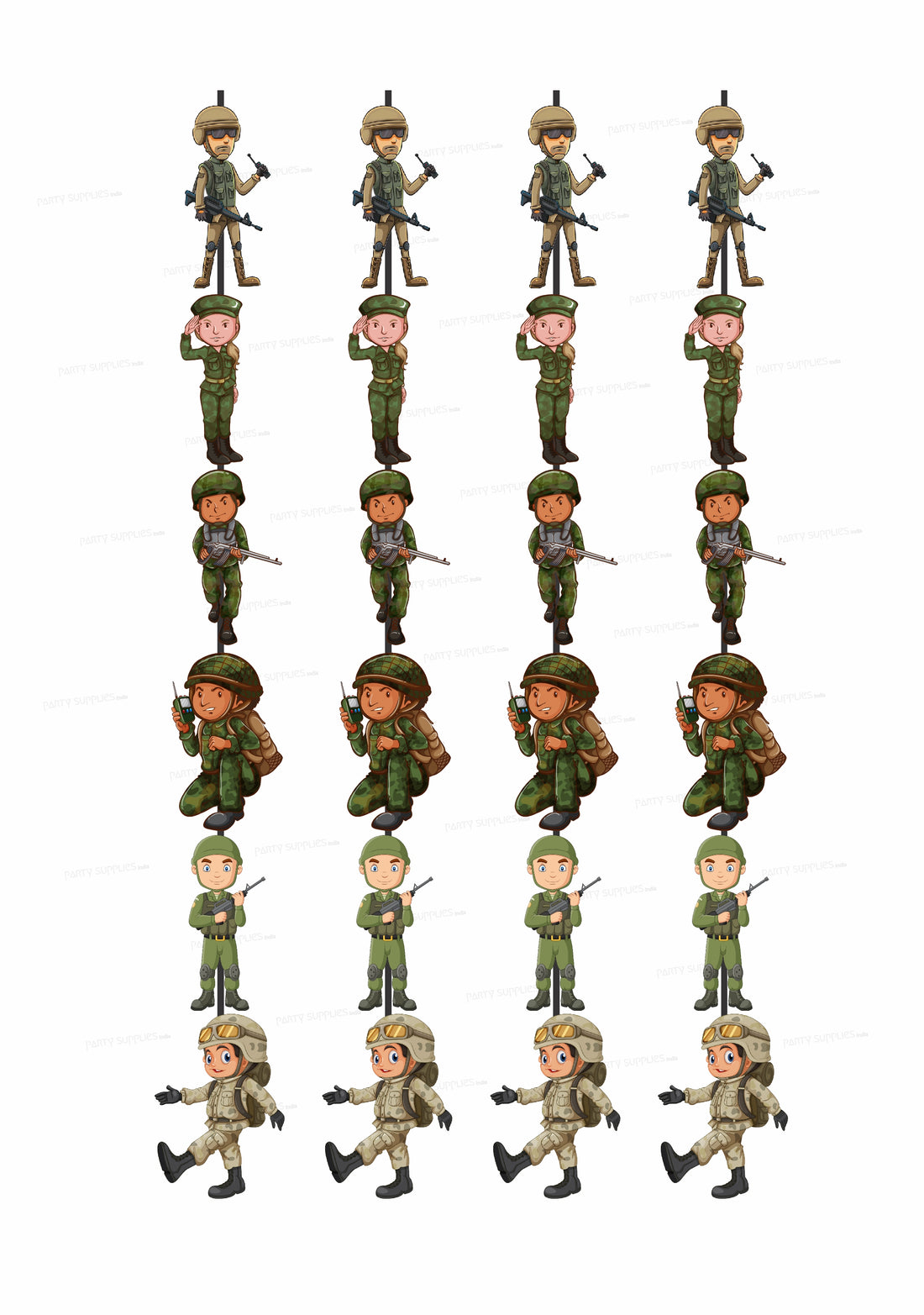 Military Theme Customized Dangler