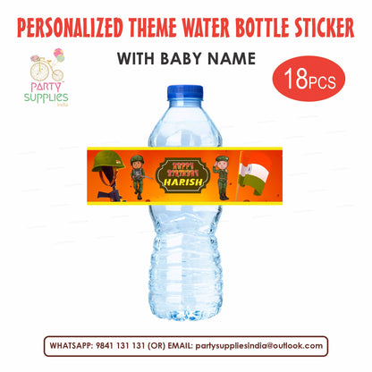 PSI  Military  Theme Water Bottle Stickers