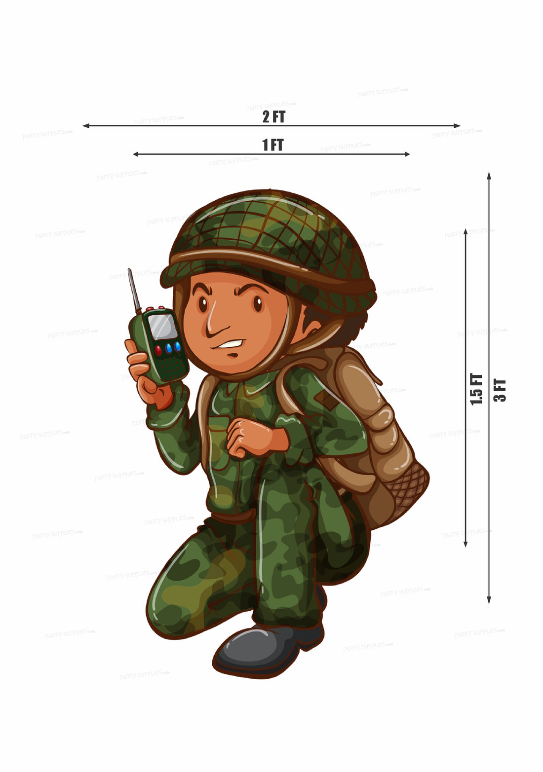 PSI Military Theme Cutout - 03