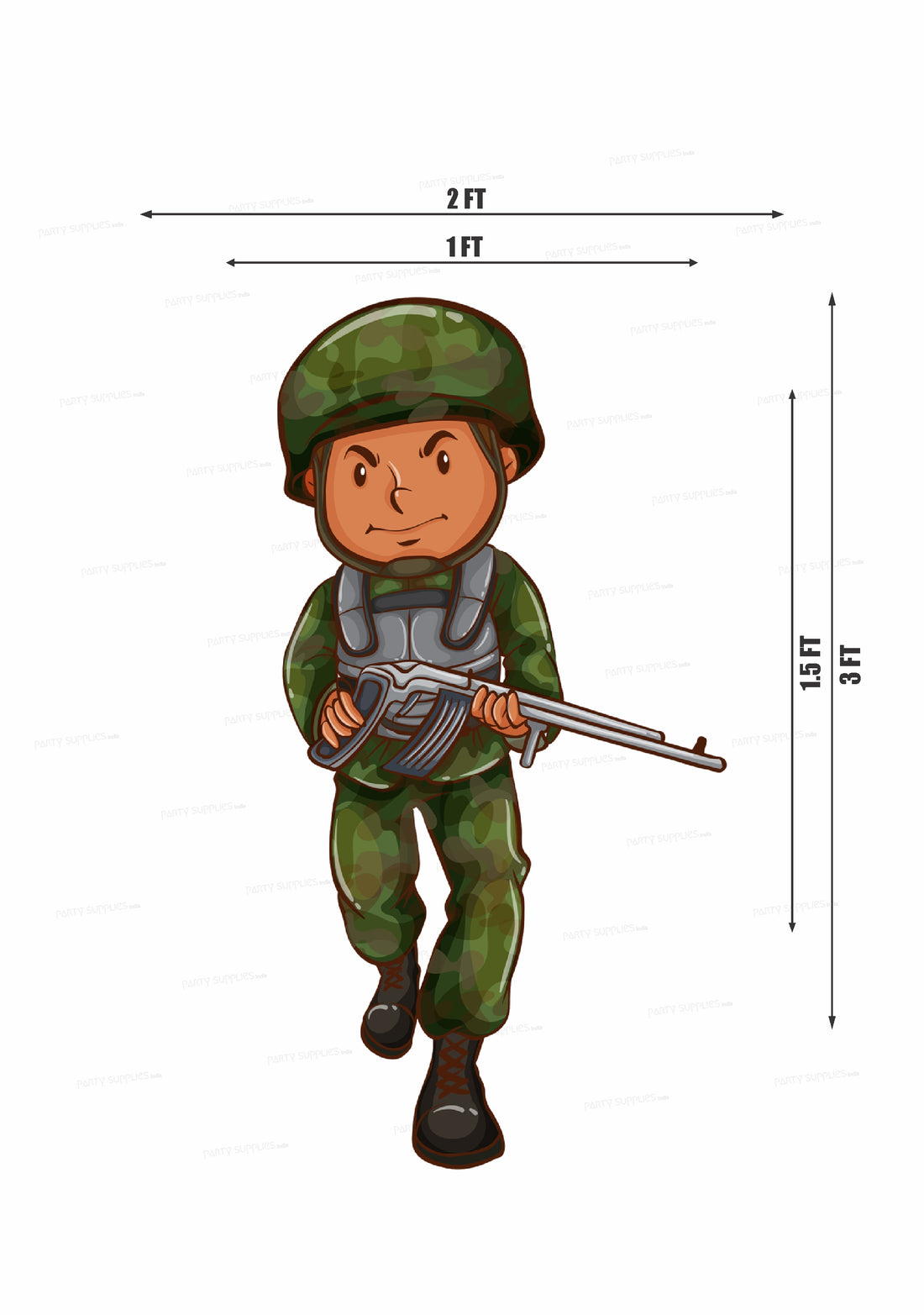 PSI Military Theme Cutout - 04