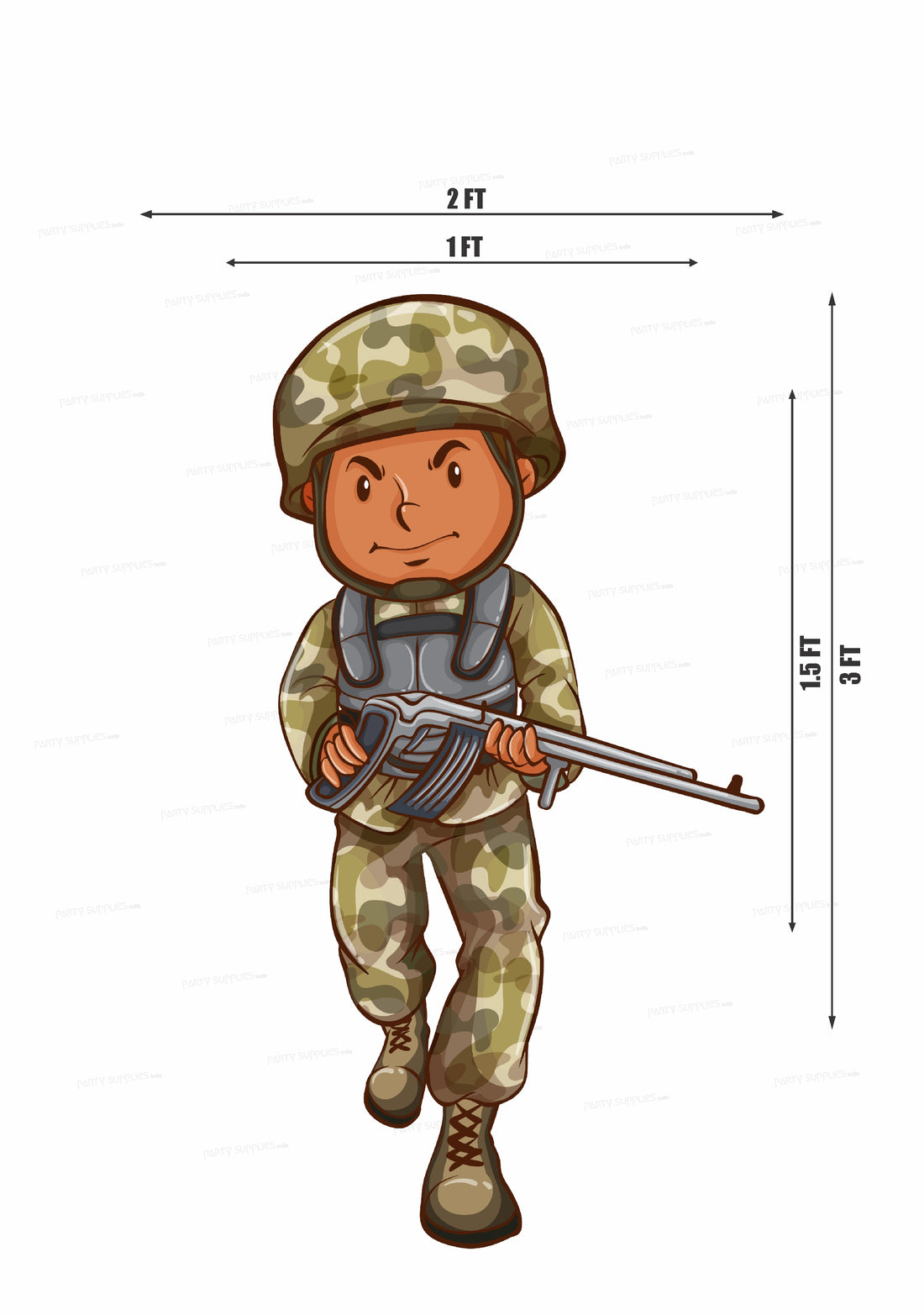 PSI Military Theme Cutout - 14