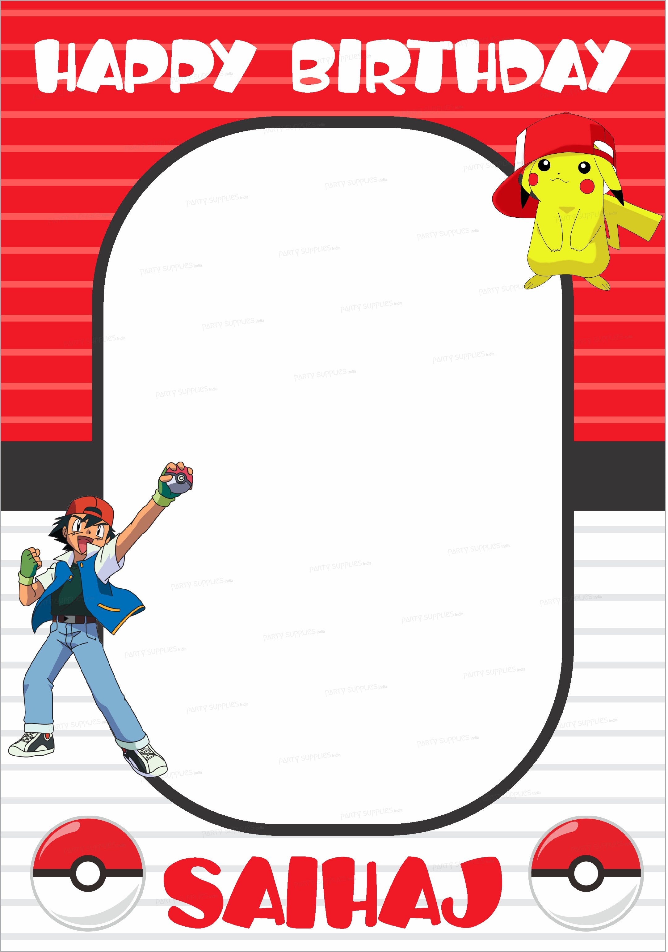 Pokemon Personalized Theme PhotoBooth