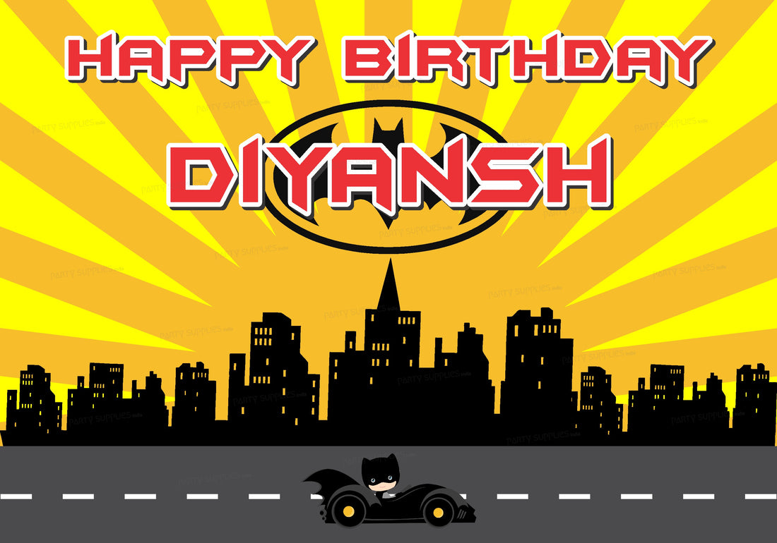 Batman Theme Customized Backdrop