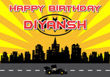 Batman Theme Customized Backdrop - 6x4 Ft. - image 1 of 7 | Party Supplies India