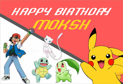 Pokemon Theme Customized Backdrop