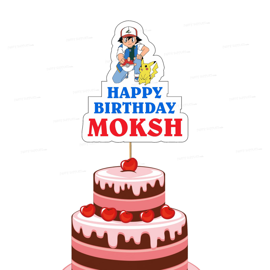 Pokemon Customized Theme Cake Topper
