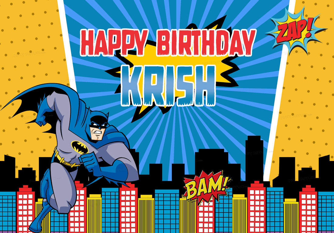 Batman Theme Personalized Backdrop