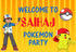 Pokemon  Customized Theme Welcome Board - image 1 of 3 | Party Supplies India