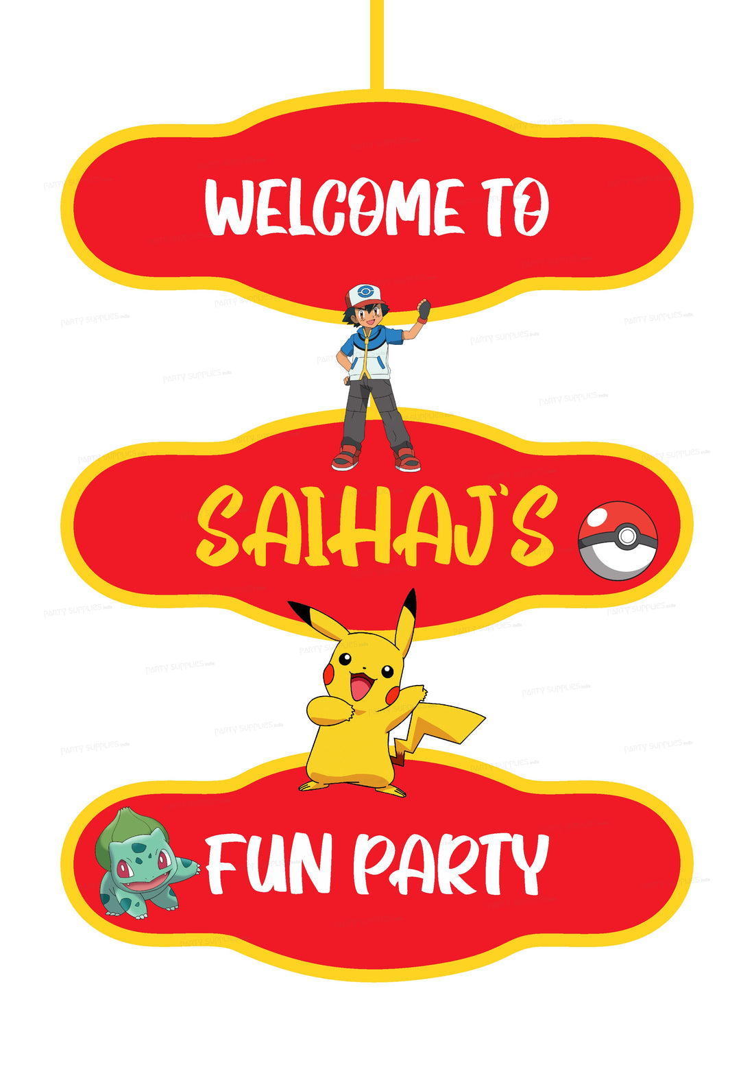 Pokemon Theme Door Poster
