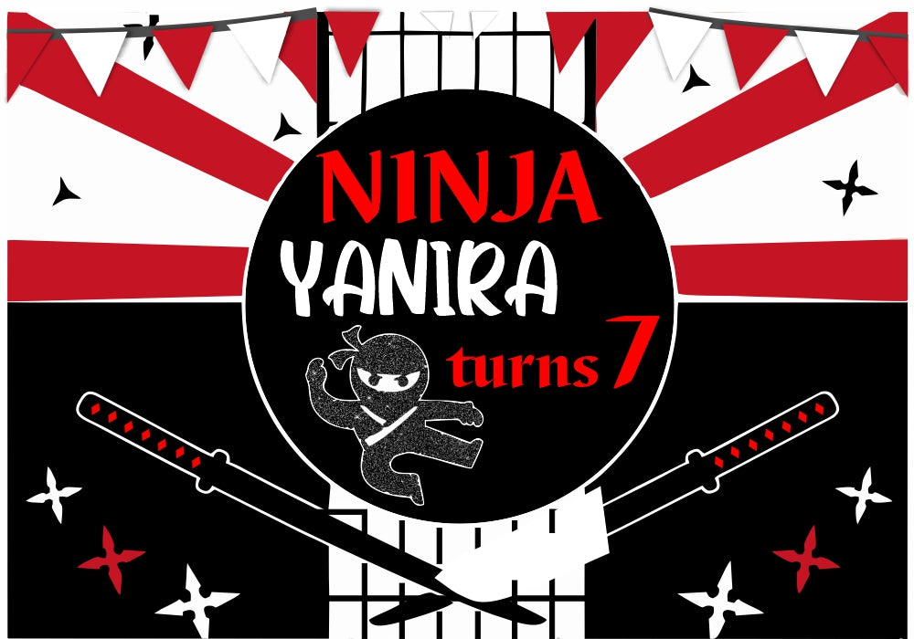 PSI Ninja Theme Personalized Backdrop