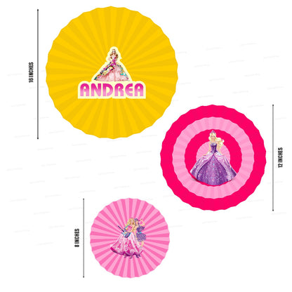 Barbie Theme Paper Fan