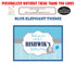 Blue Elephant Theme Thank You Card - image 1 of 3 | Party Supplies India