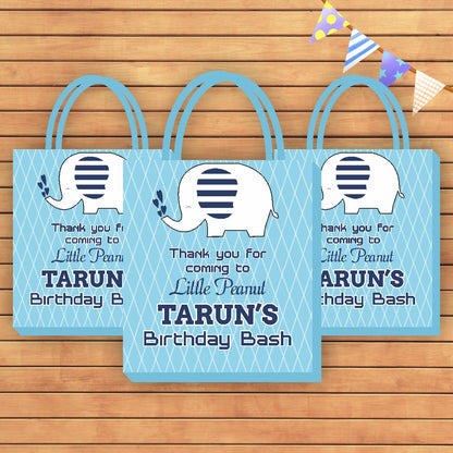 Blue Elephant Theme Return Gift Bag