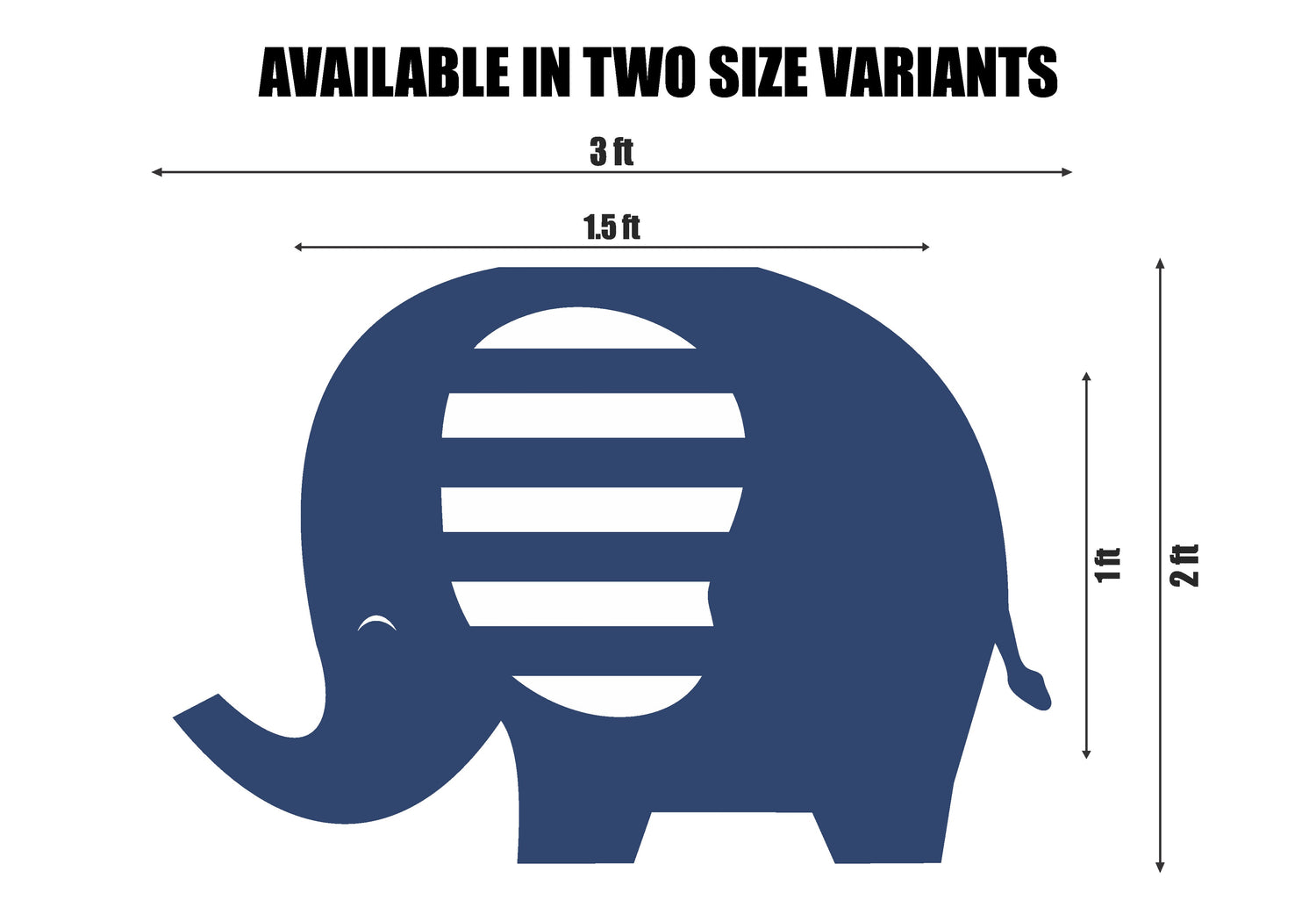 PSI Blue Elephant Theme Cutout - 03