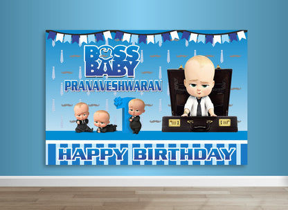 PSI Boss Baby Theme Backdrop