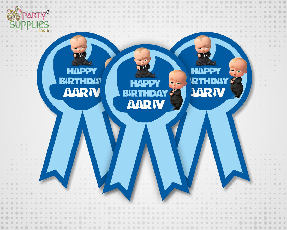 Boss Baby Theme Badges