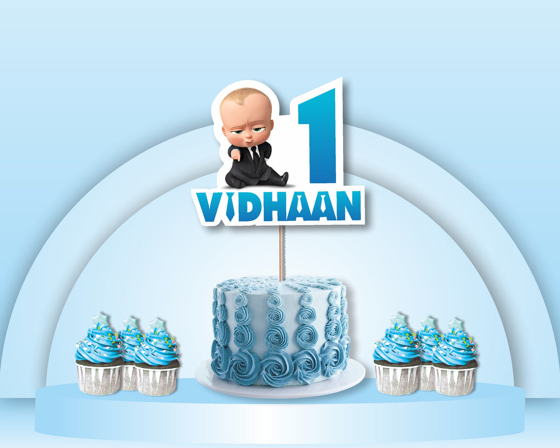 Boss Baby Theme Cake Topper