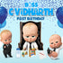 Boss Baby Theme Customized Square Backdrop - image 1 of 3 | Party Supplies India