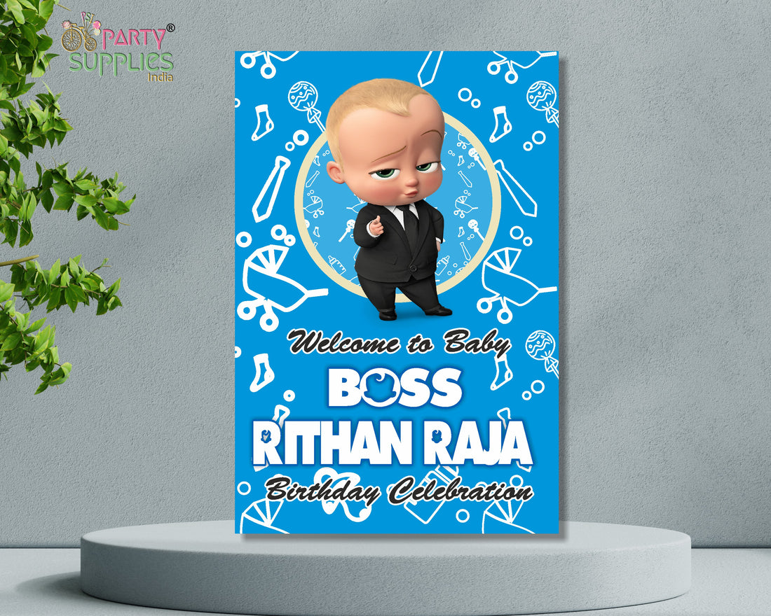 Boss Baby Theme Customized Welcome Board