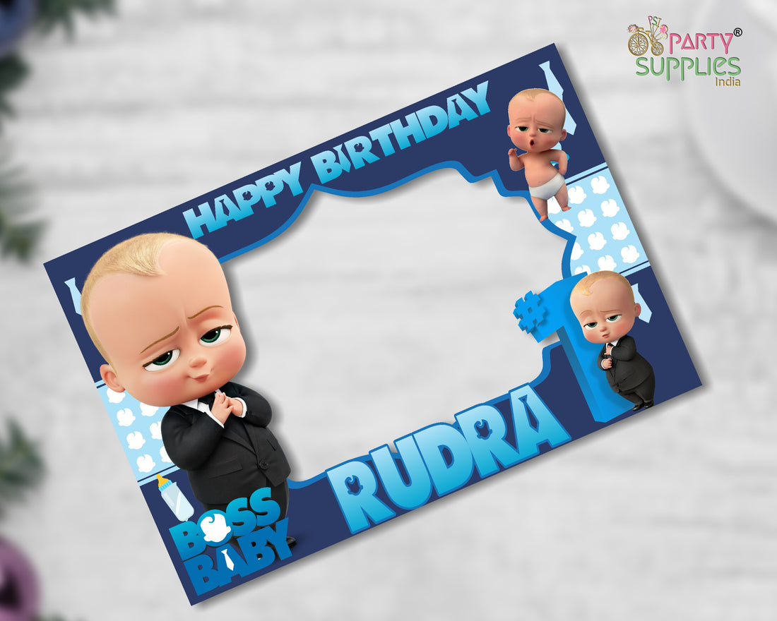 PSI Boss Baby Theme Personalized Photobooth