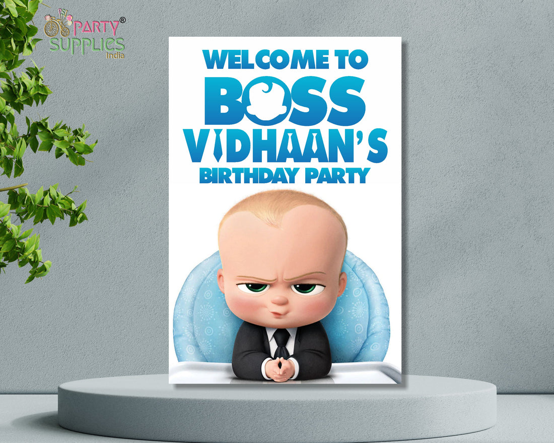 Boss Baby Theme Personalized Welcome Board