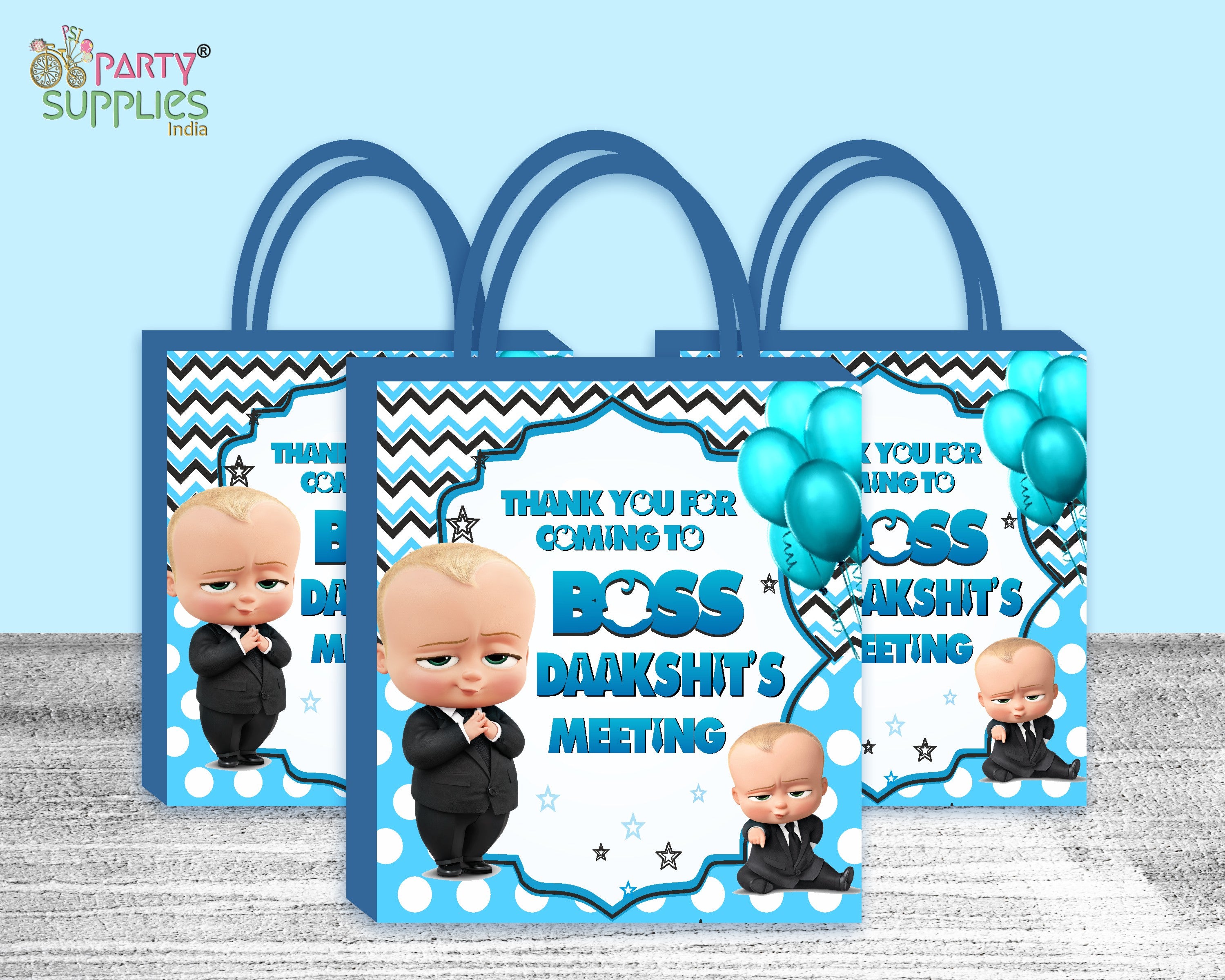 PSI Boss Baby Theme Return Gift Bag