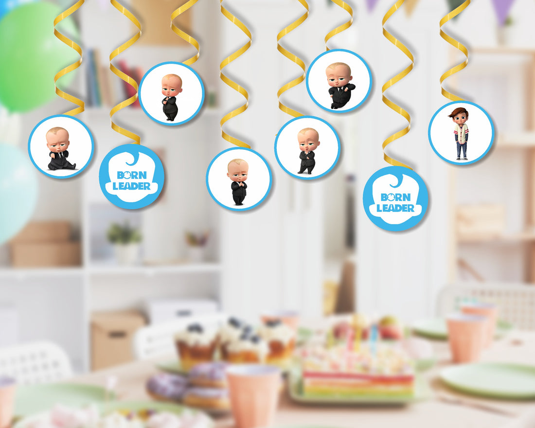 Boss Baby Theme Swirls