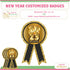 PSI New Year Theme Badges - image 1 of 3 | Party Supplies India