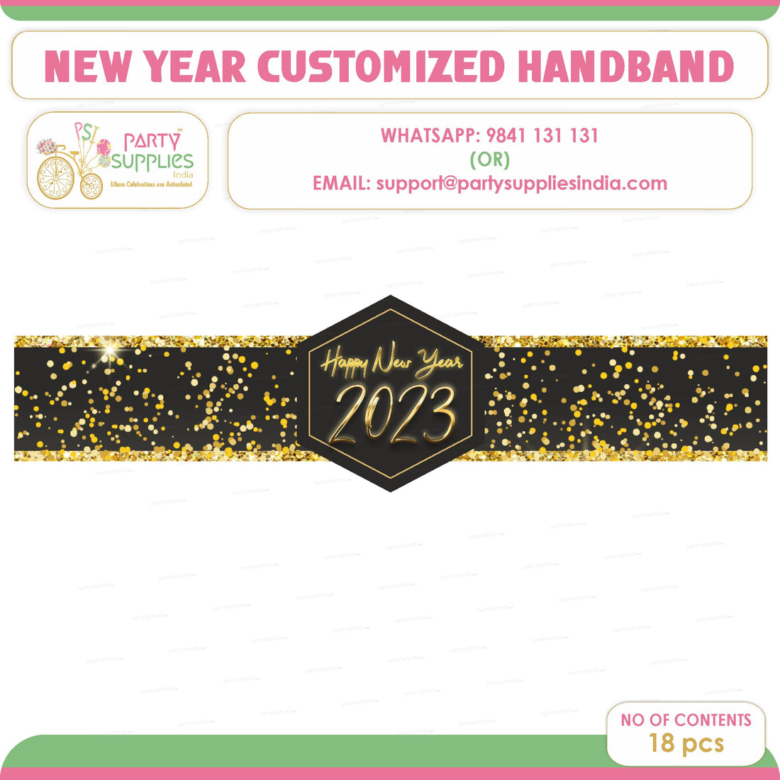 PSI New Year Theme Hand Band