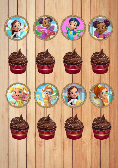 Butter Beans Theme  Customized Cup Cake Topper