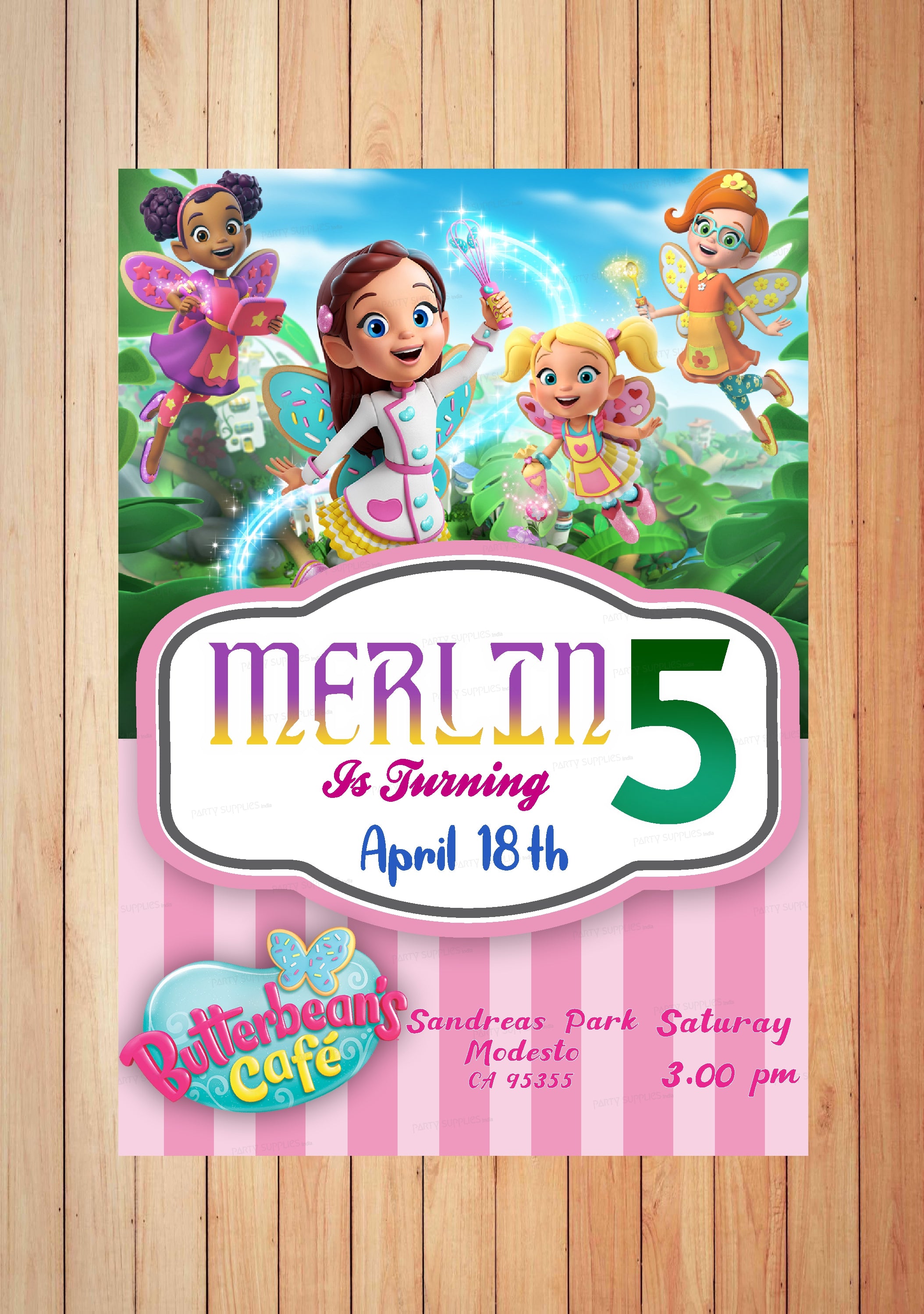 Butter Beans Theme Invite