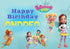 Butter Beans Theme Customized Backdrop - 6x4 Ft. - image 1 of 7 | Party Supplies India