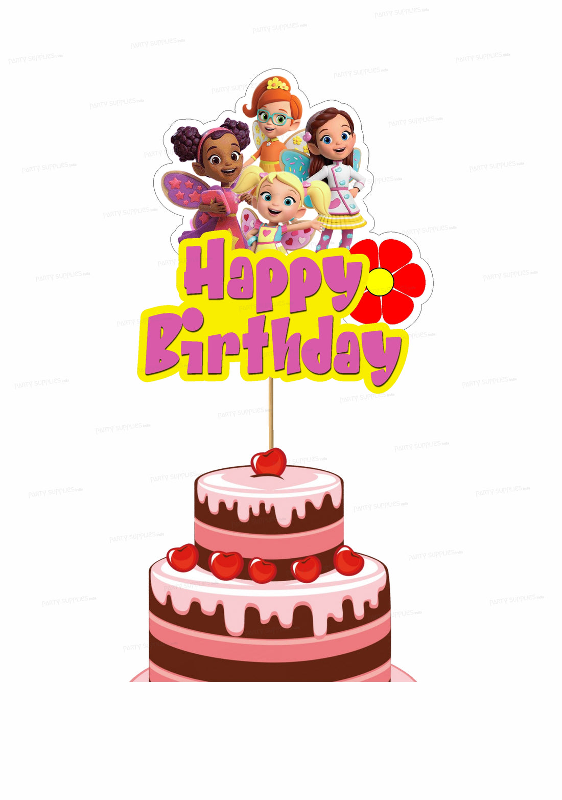 Butter Beans Theme Customized Cake Topper