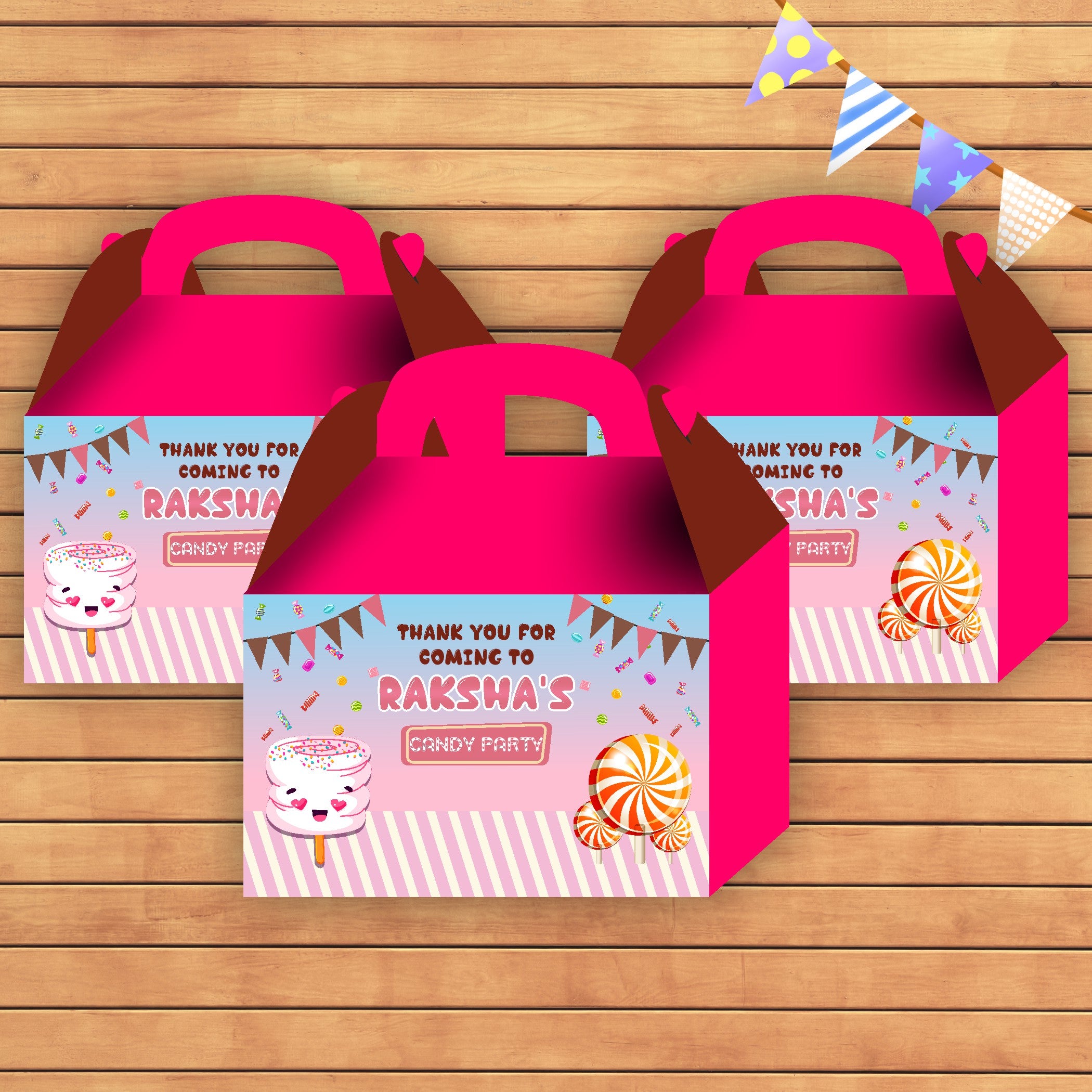 Candy Theme Goodie Return Gift Boxes