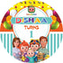 Coco Melon Theme Girl Customized Round Backdrop - image 1 of 4 | Party Supplies India