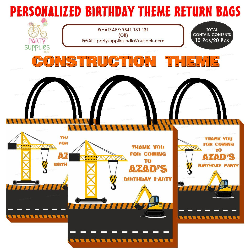 PSI Construction  Theme  Return Gift Bag