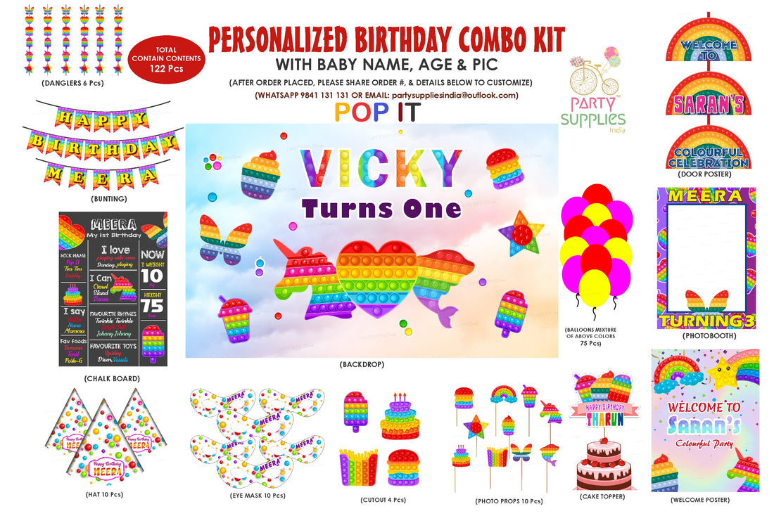 Pop It Theme Classic Combo Kit