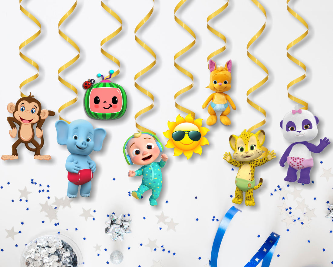 Coco Melon Theme Boy Swirls