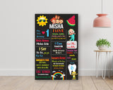 Coco Melon Theme Girl Customized Chalkboard - image 1 of 3 | Party Supplies India