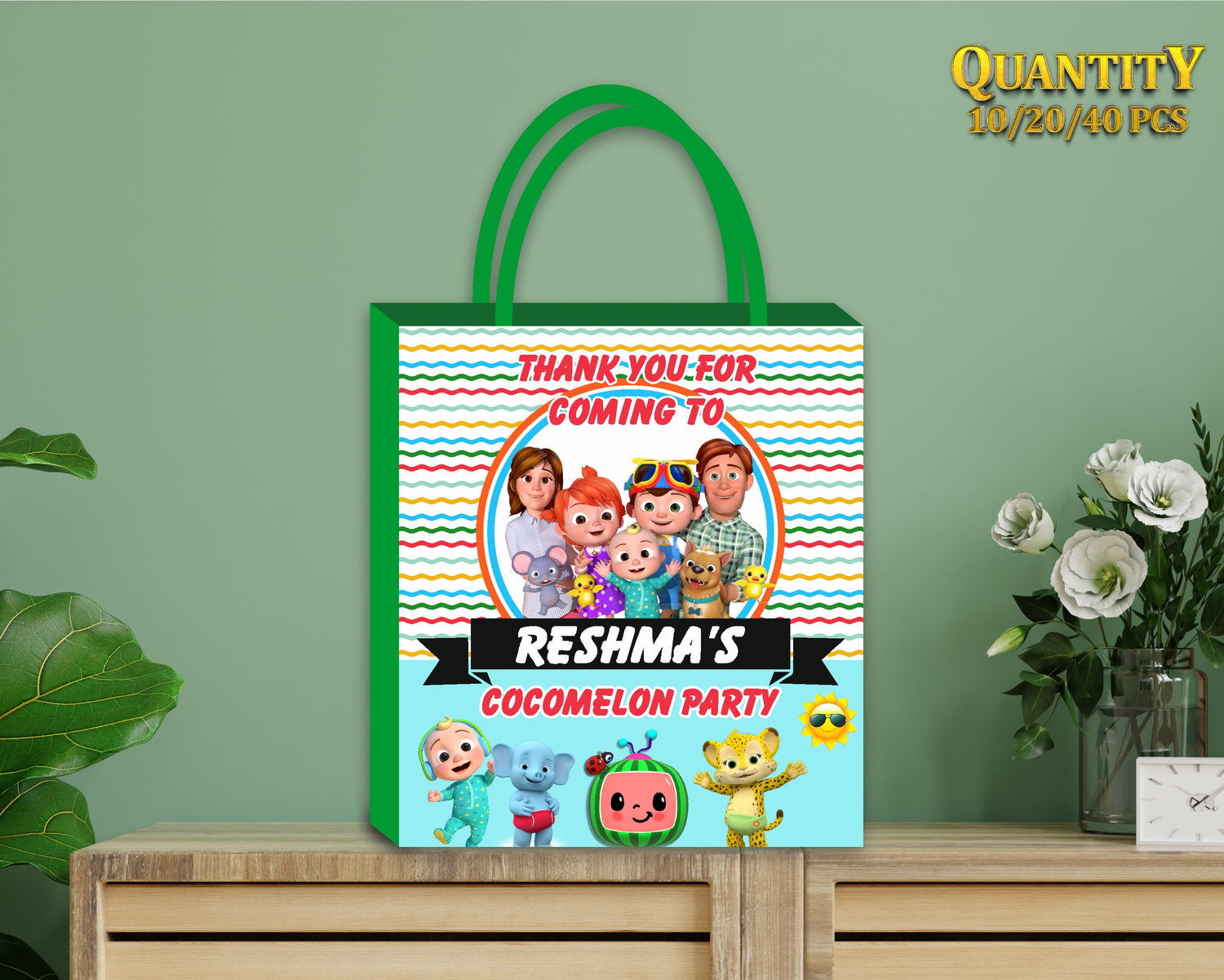 Coco Melon Theme Girl Return Gift Bag