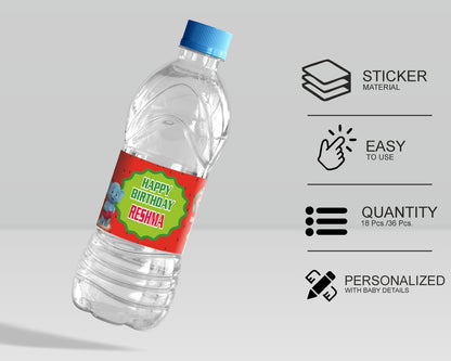 PSI Cocomelon Girl Theme Water Bottle Sticker