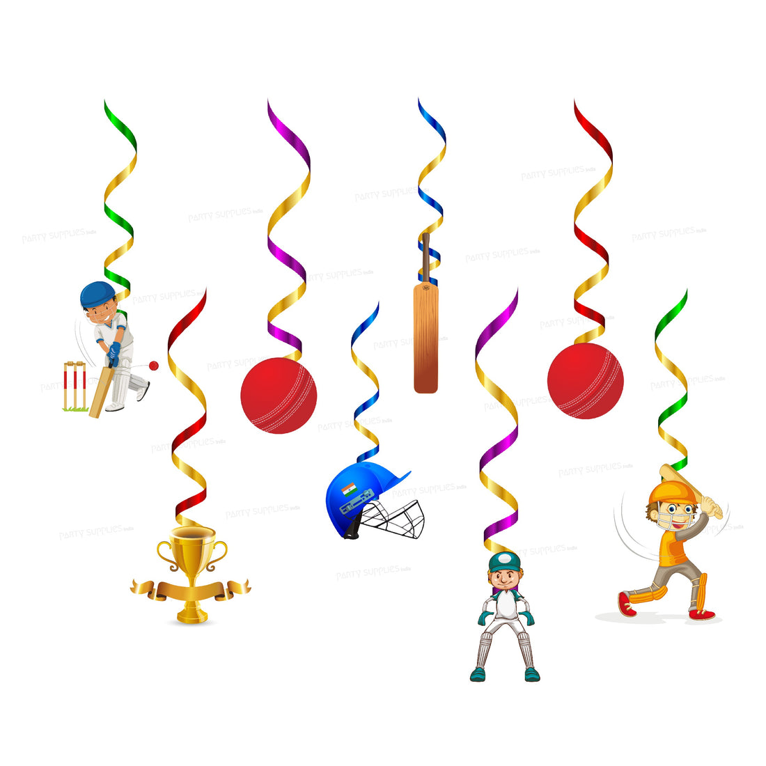 Cricket Theme Customized Swirls