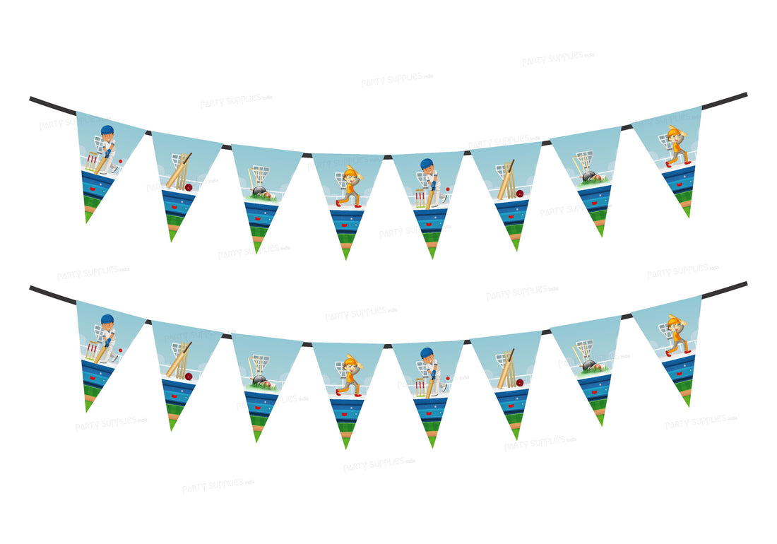 Cricket Theme Flag Hanging