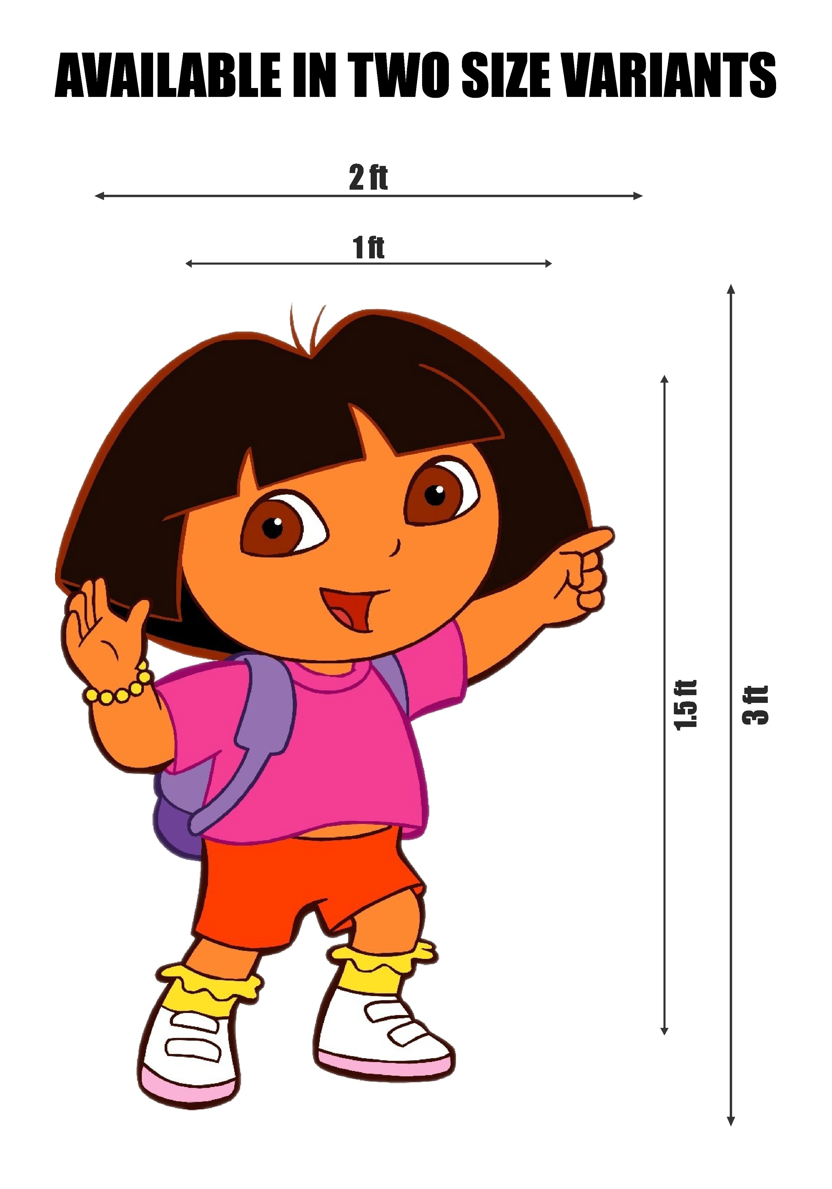 Dora the Explorer Theme Cutout DOR-08