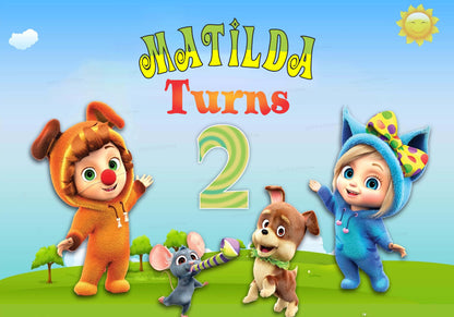 Dave &amp; Ava  Theme Backdrop