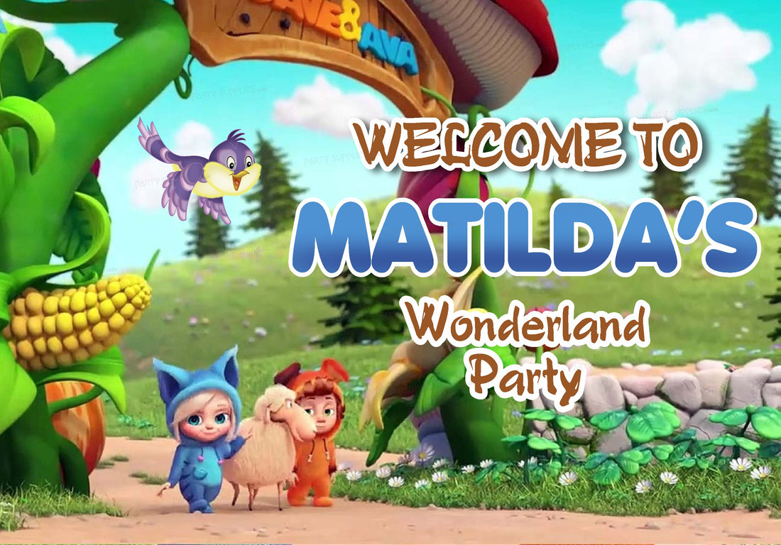 Dave & Ava Theme Welcome Board