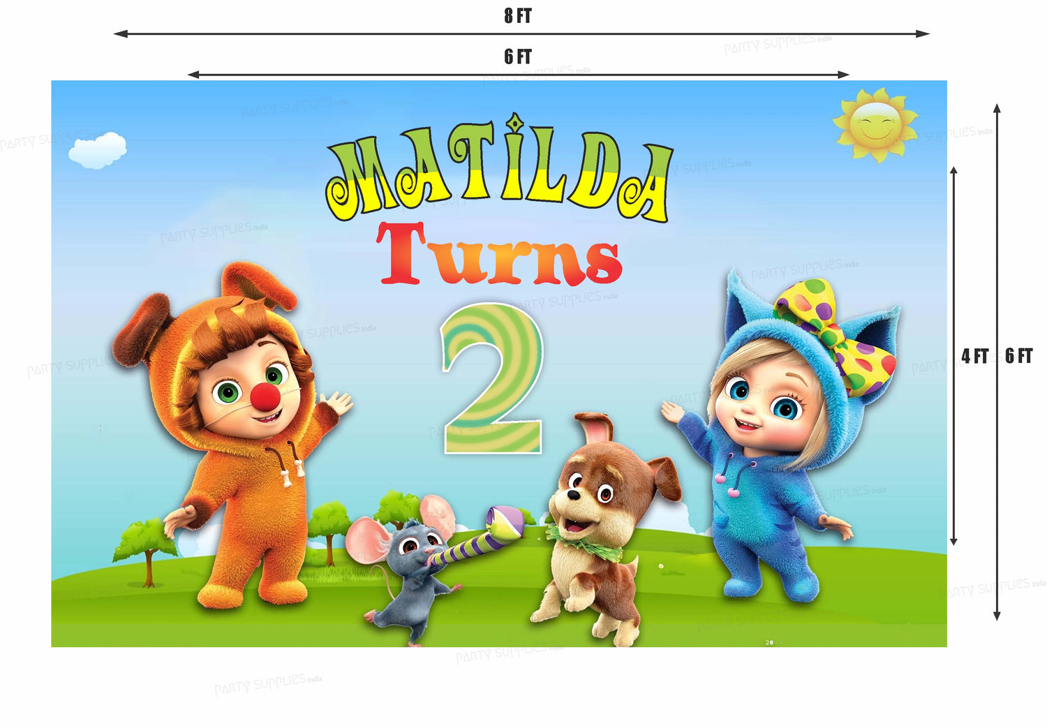 Dave &amp; Ava  Theme Backdrop