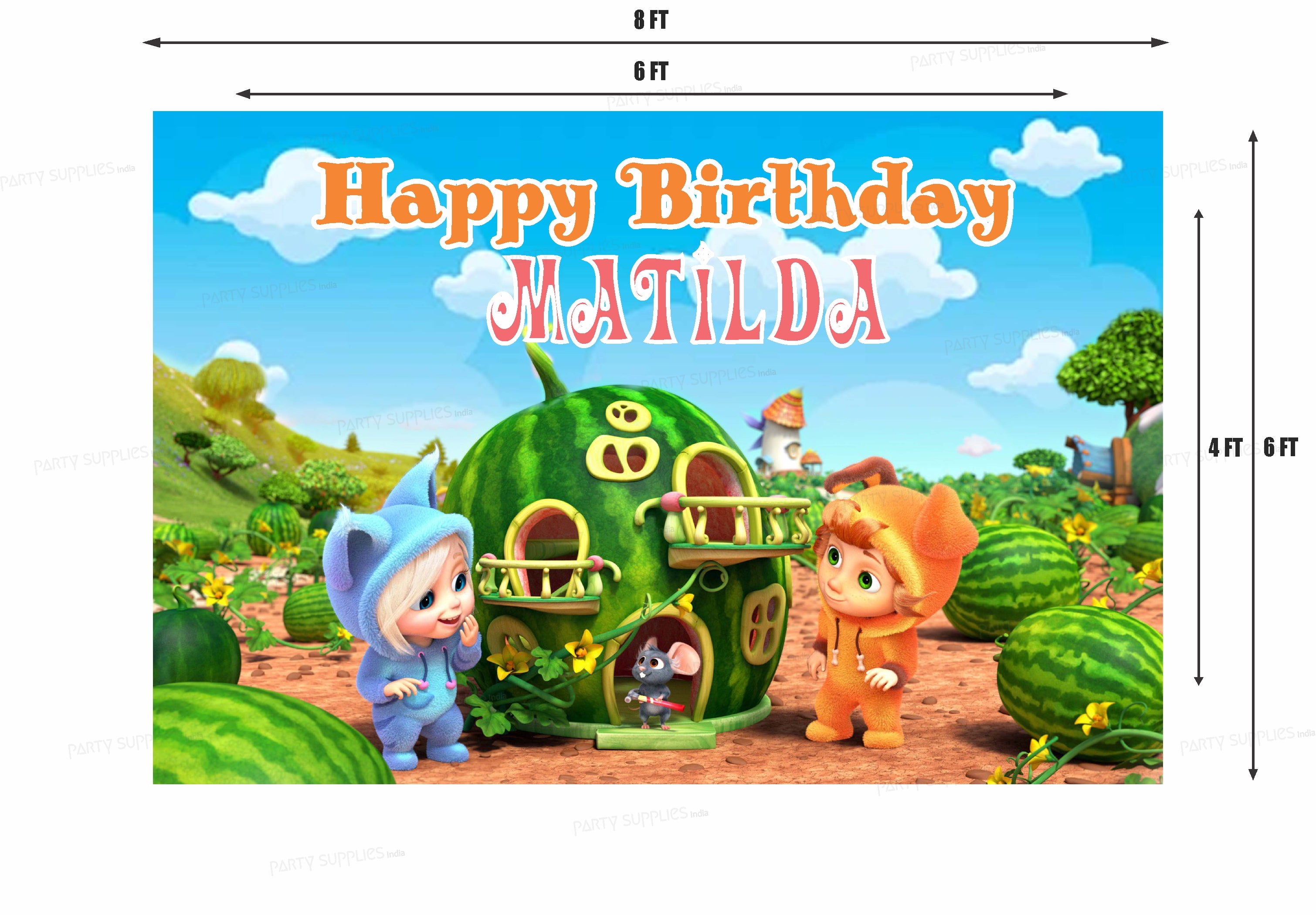 Dave &amp; Ava  Theme  Customized  Backdrop